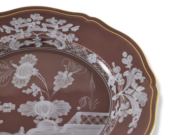 Flat Plate Oriente Italiano Ginori1735 Chestnut