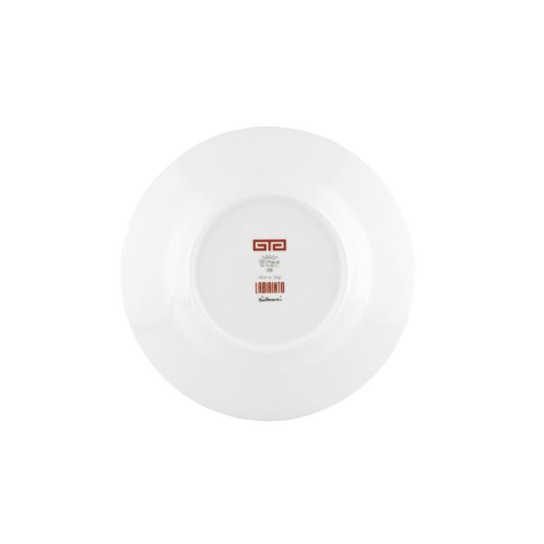 Deep Plate Labirinto Ginori1735 Scarlatto