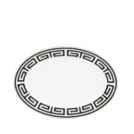 Oval Tray Labirinto Ginori1735 Black