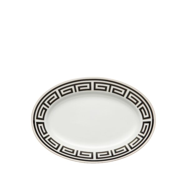Large Oval Tray Labirinto Ginori1735 Black