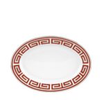 Oval Tray Labirinto Ginori1735 Scarlatto