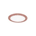 Oval Tray Labirinto Ginori1735 Scarlatto