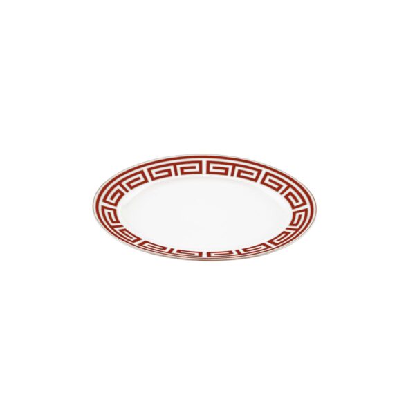 Oval Tray Labirinto Ginori1735 Scarlatto