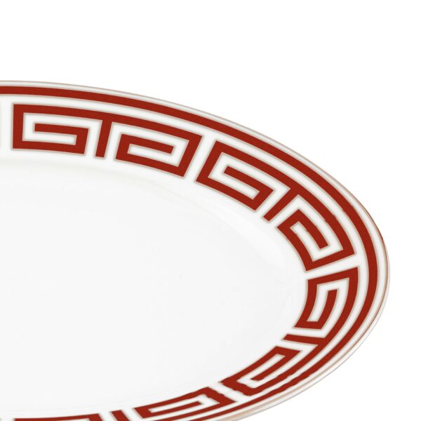 Oval Tray Labirinto Ginori1735 Scarlatto