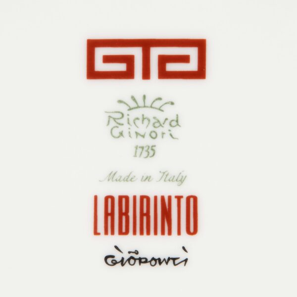 Large Oval Tray Labirinto Ginori1735 Scarlatto