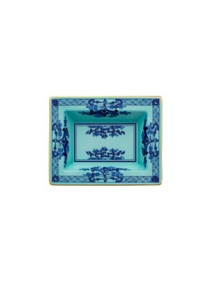 Piatto svuota tasche rettangolare Iris Oriente Italiano 15x19 cm