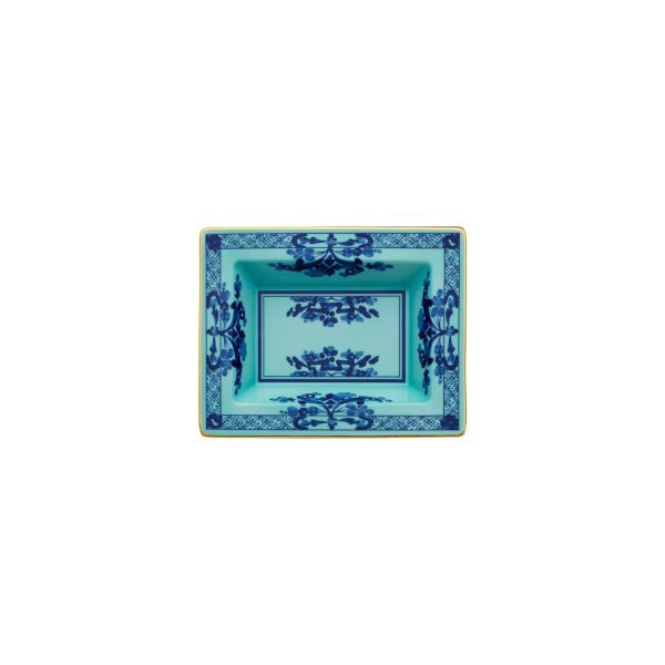 Rectangular trinket tray Iris Oriente Italiano 15x19 cm