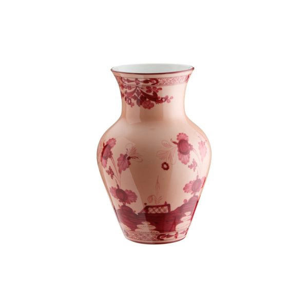 Vaso ming Vermiglio Oriente Italiano,cm 25