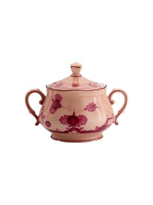 Sugar bowl with lid for 6 Vermiglio Oriente Italiano