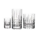 Beverage glass, double cut