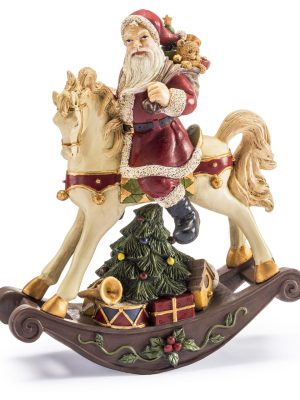 Carillon Babbo Natale A Cavallo