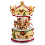 Reindeer Carousel Music Box