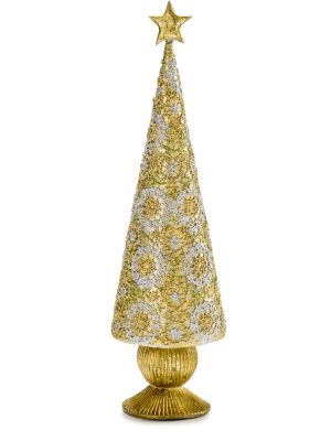 Albero Di Natale Decorativo Oro