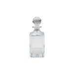 Crystal Bottle with Diamonds and Leaves