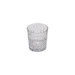 Crystal Whisky Glass with Diamonds and Leaves