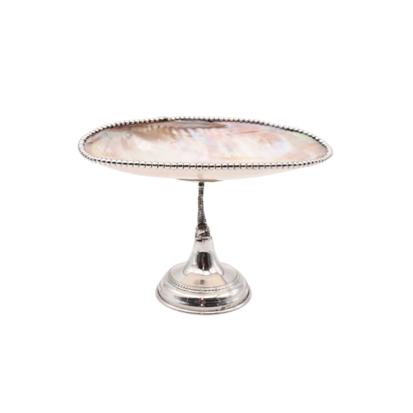 Small Mother of Pearl Shell, 925 Silver Base