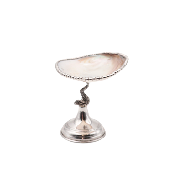 Small Mother of Pearl Shell, 925 Silver Base