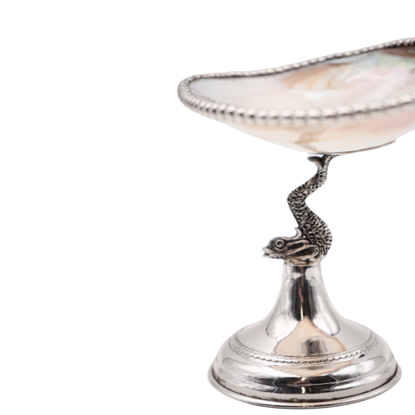 Small Mother of Pearl Shell, 925 Silver Base