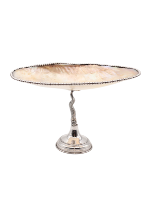 Tall Conchiglia Madre Perla, Base in Argento 925
