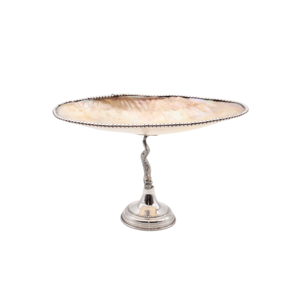 Tall Conchiglia Madre Perla, Base in Argento 925