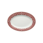 Oval Tray Labirinto Ginori1735 Scarlatto