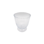 Transparent Murano glass vase