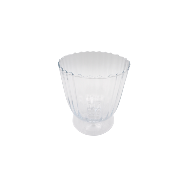 Transparent Murano glass vase