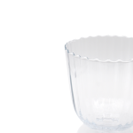 Transparent Murano glass vase