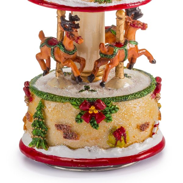 Reindeer Carousel Music Box