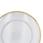 Crystal Bread Plate with 24k Gold Rim