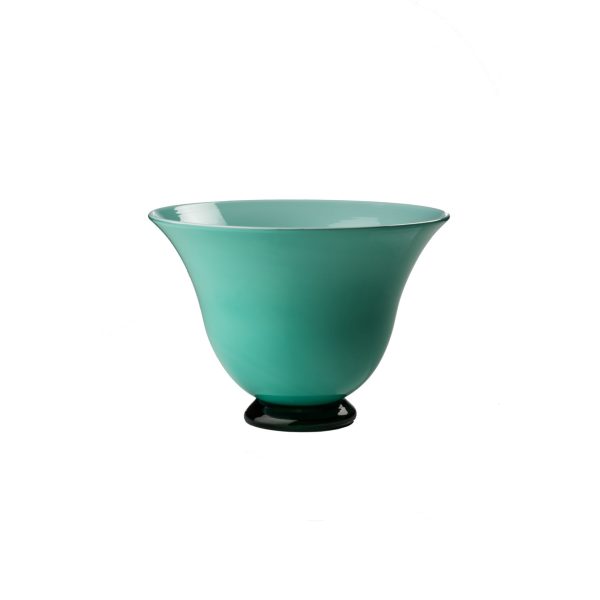 1930s Opalino Mint Green Venini Low