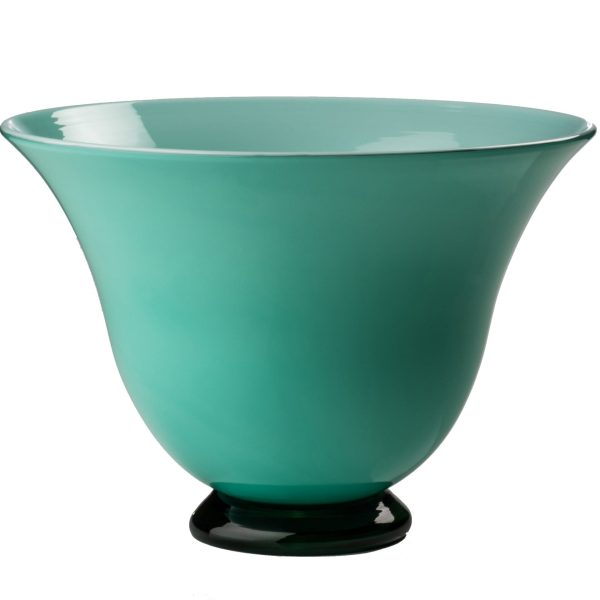 1930s Opalino Mint Green Venini Low