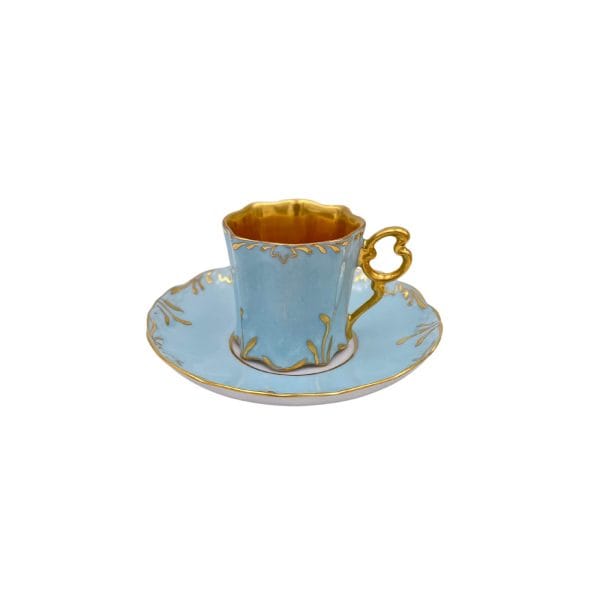 Coffee cup Baroque Celeste