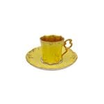Yellow Baroque Coffee Cup