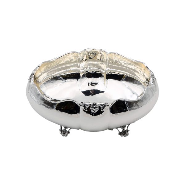 Oval Centerpiece Bowl Silver Alloy Ramage