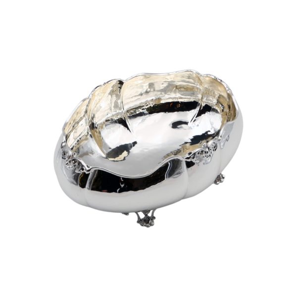 Oval Centerpiece Bowl Silver Alloy Ramage