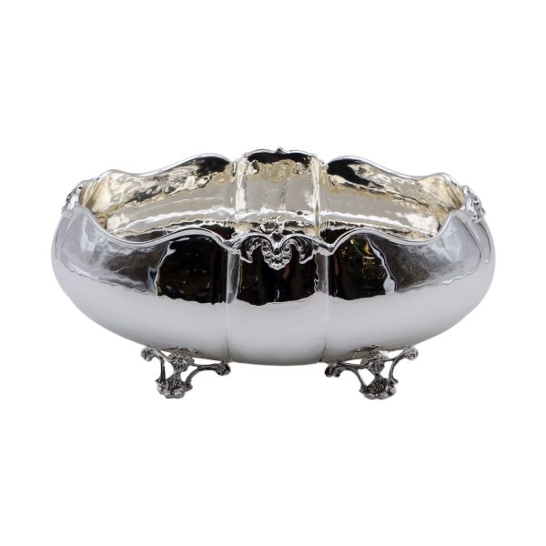 Oval Centerpiece Bowl Silver Alloy Ramage