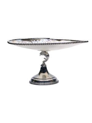 Silver and Mother-of-Pearl Cake Stand