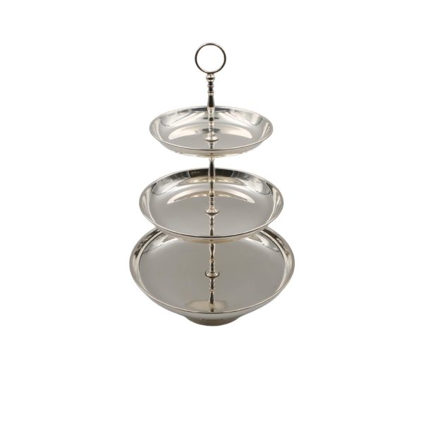 Three-Tier Stand in Silver Alloy