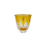Bicchier in Cristallo Incamiciato Doge Giallo