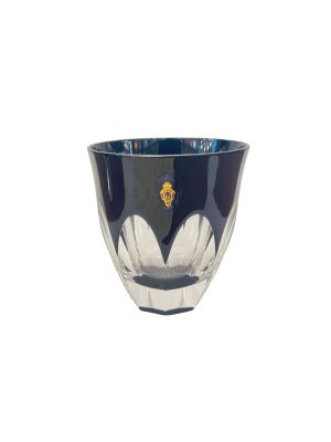 Blue Doge Encased Crystal Glass