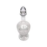 Crystal Wine Bottle with Diamonds and Leaves