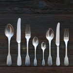 Set Posate 4 Pezzi Acciaio stone washed
