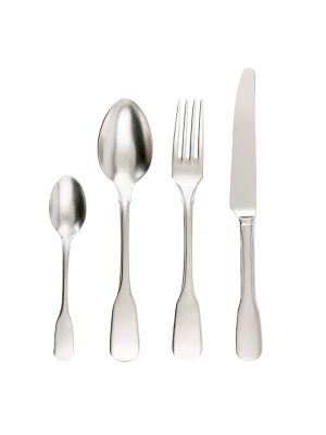 4-Piece Cutlery Set Stone Washed Steel