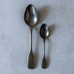 4-Piece Cutlery Set Stone Washed Steel Black