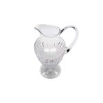 Crystal Carafe with Diamonds and Leaves