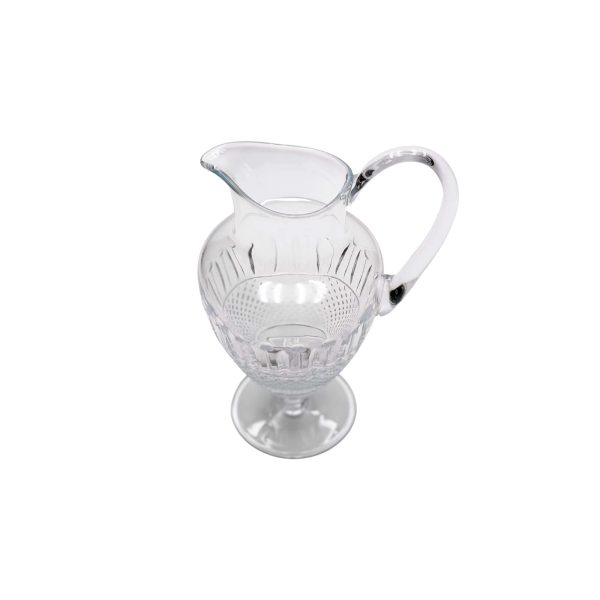 Crystal Carafe with Diamonds and Leaves