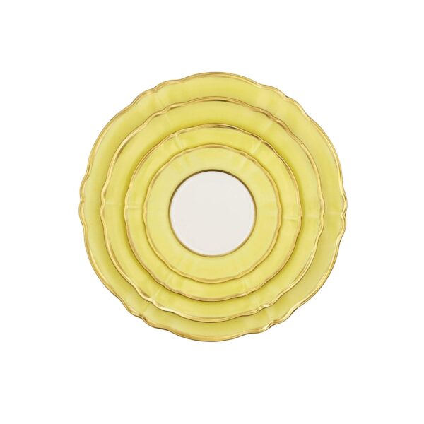 Piatto Pane Ornato Bouquet Celeste Pastello