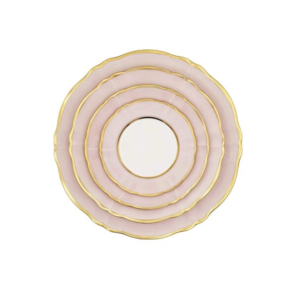 Piatto Pane Ornato Bouquet Celeste Pastello