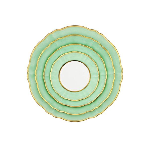 Piatto Pane Ornato Bouquet Celeste Pastello